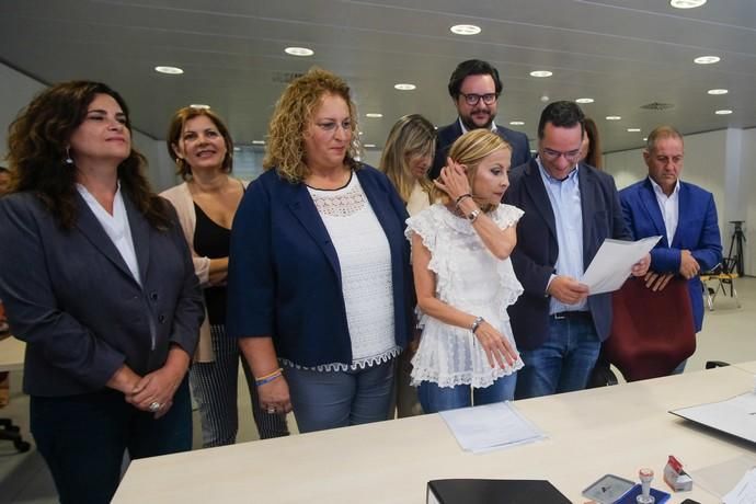 Las Palmas de Gran Canaria. La presidenta del PP de Canarias, Australia Navarro, registra las candidaturas de su partido al Congreso y el Senado por la provincia de Las Palmas para las elecciones generales del 10 de noviembre.  | 07/10/2019 | Fotógrafo: José Carlos Guerra