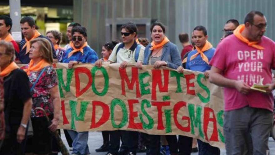 Marcha en Murcia por el Dia de la Salud Mental