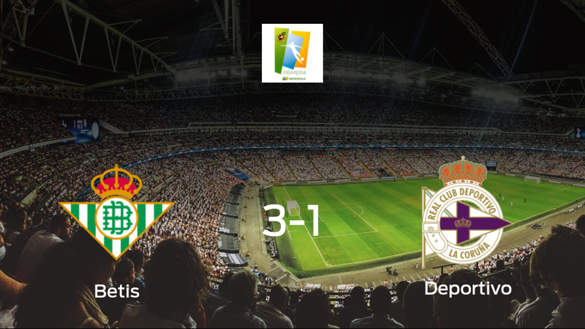 El Real Betis Féminas gana 3-1 al Deportivo Abanca y se lleva los tres puntos