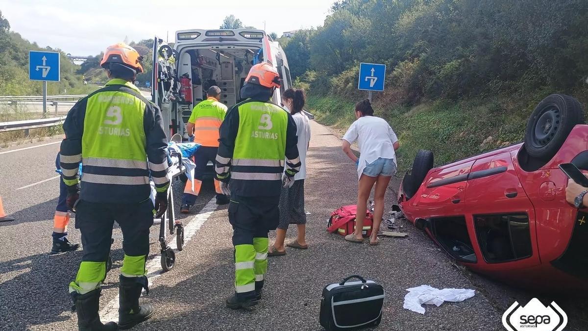 Un reciente accidente en Asturias.