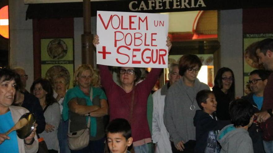 Manifestació de la plataforma veïnal de la Jonquera.