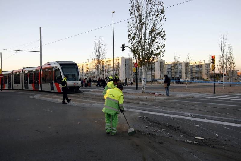 Fotogalería: Accidente del tranvía de Zaragoza