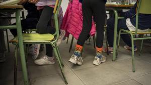 Alumnado en un comedor escolar.