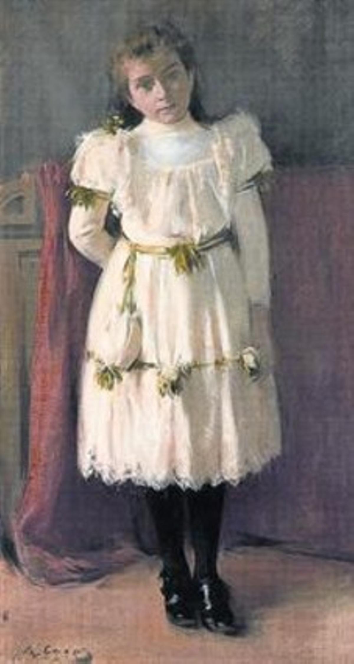 Retrat de la nena Sardà,pintat per Casas el 1893 i taxat en 350.000 euros.