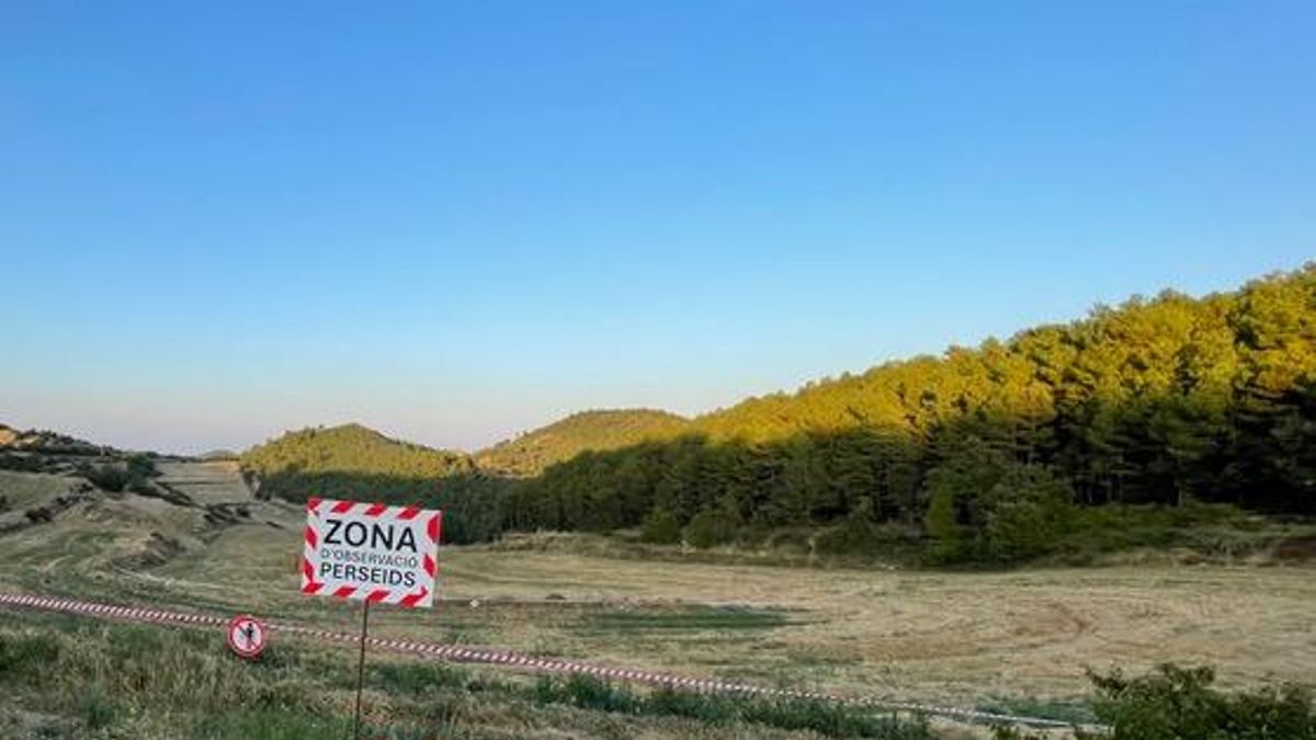 Zona d’observació dels Perseids que s'ha habilitat a Castelltallat