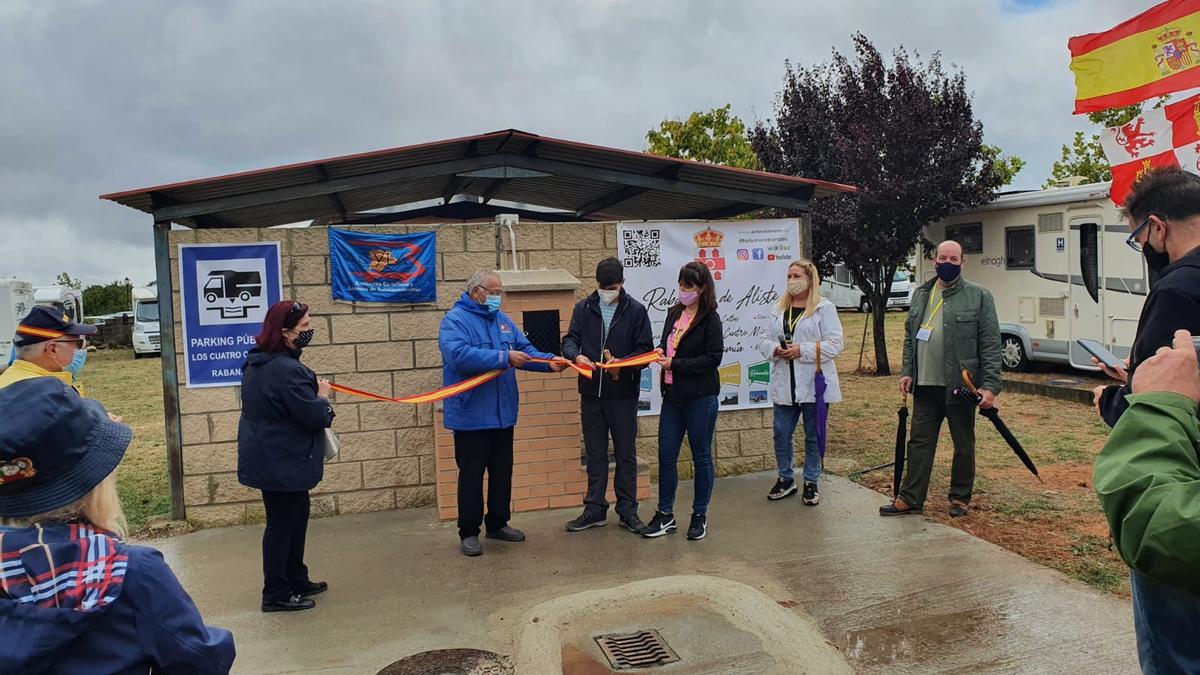 Inauguración del camping de autocaravanas de Rabanales