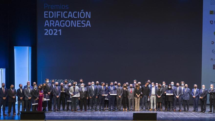Gala de entrega de los II Premios a la Edificación Aragonesa celebrada en 2021.