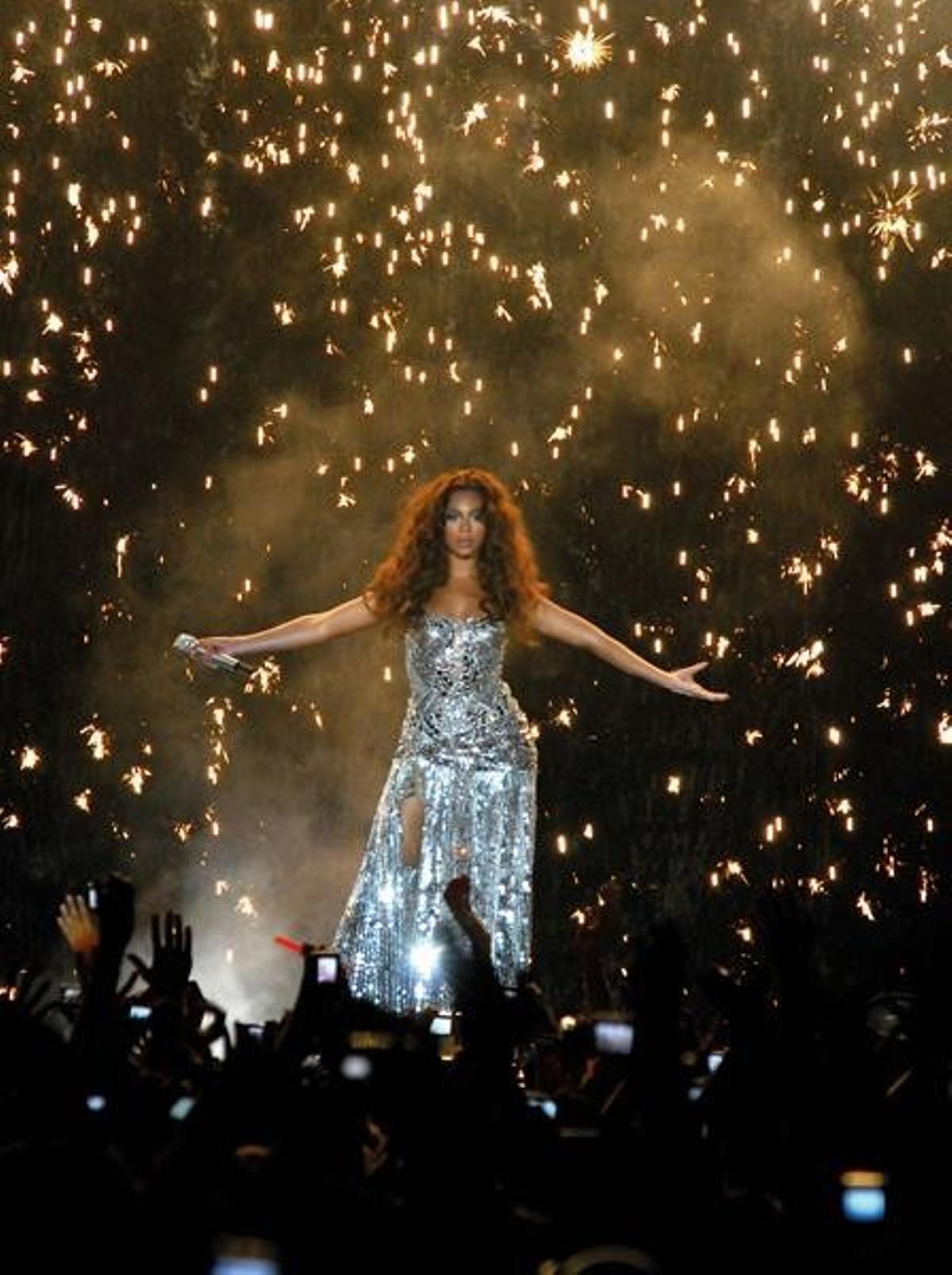 Beyoncé en el Palau Sant Jordi, el 27 de mayo del 2007.