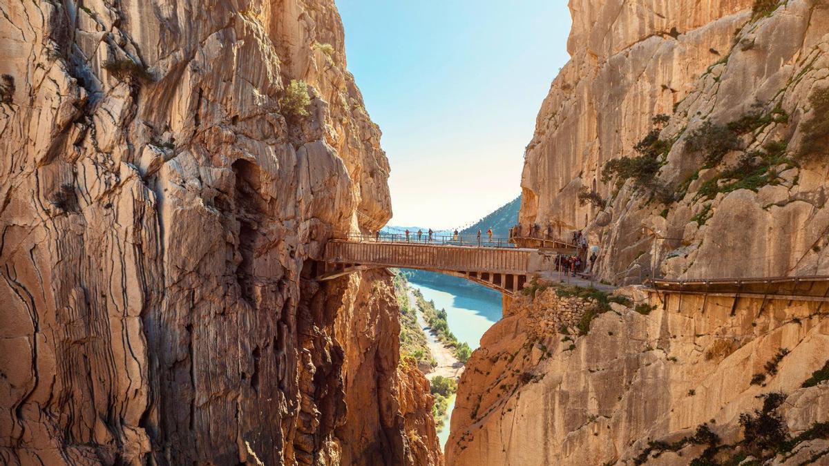 El Caminito del Rey es uno de los entramados de pasarelas más espectaculares de España.