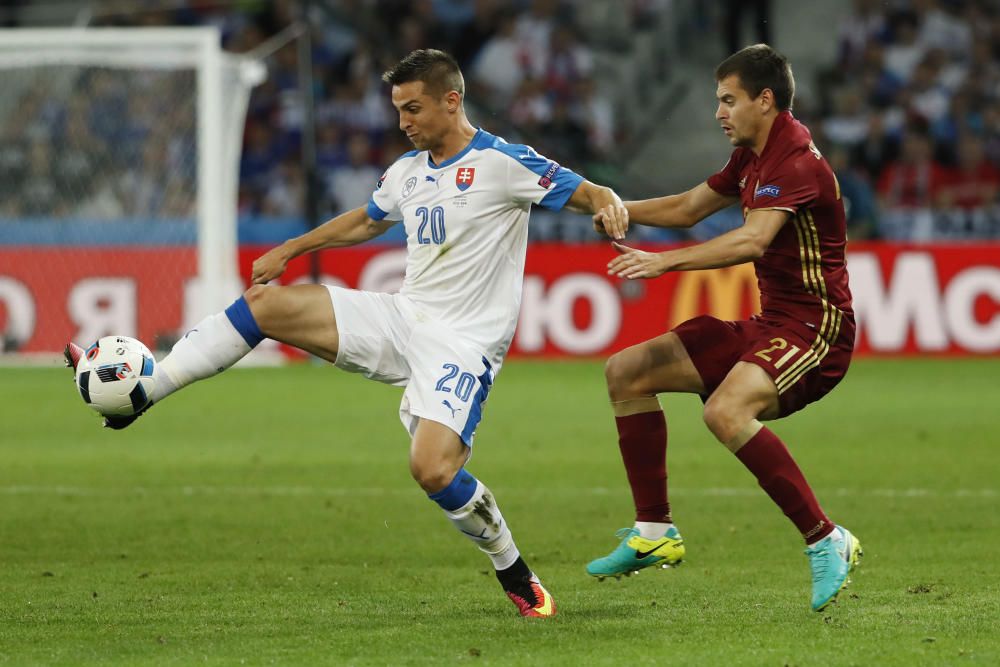 Las mejores imagenes del partido Rusia- Eslovaquia de la Eurocopa 2016