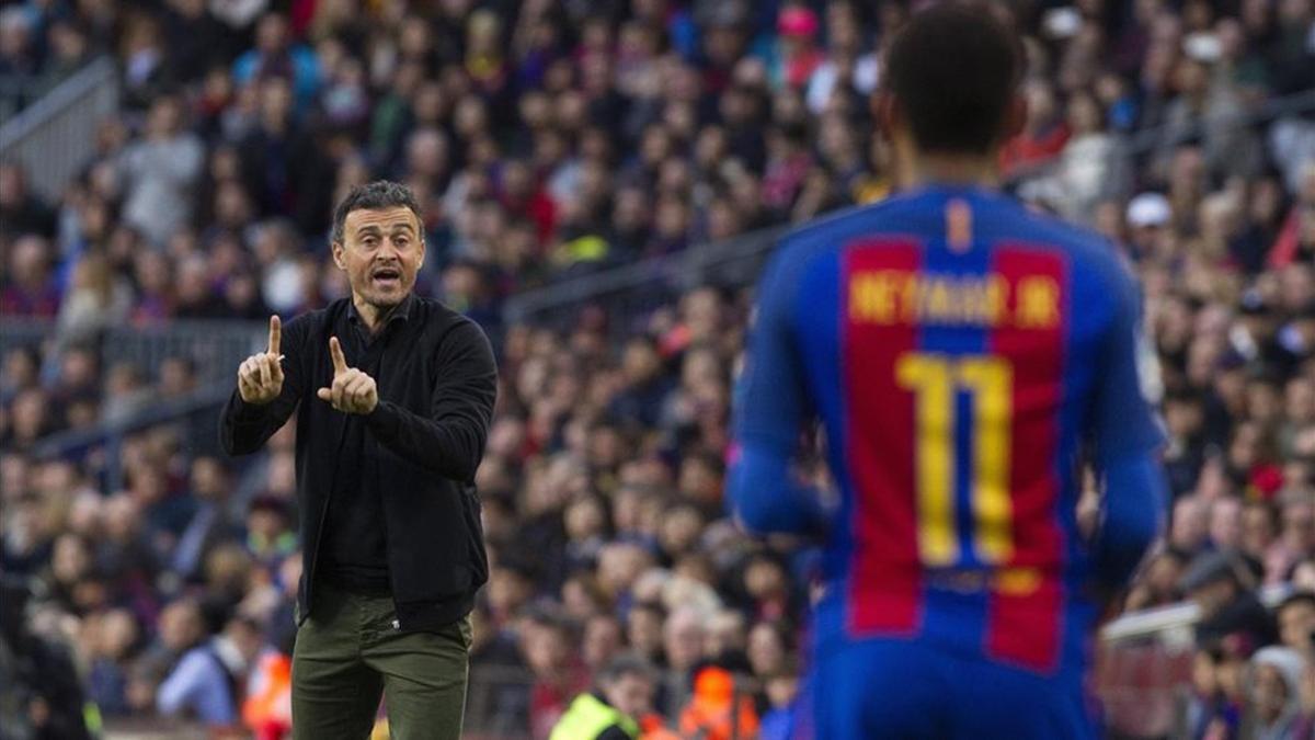 Luis Enrique 'alucinó' con el despliegue de facultades de Neymar ante el Athletic