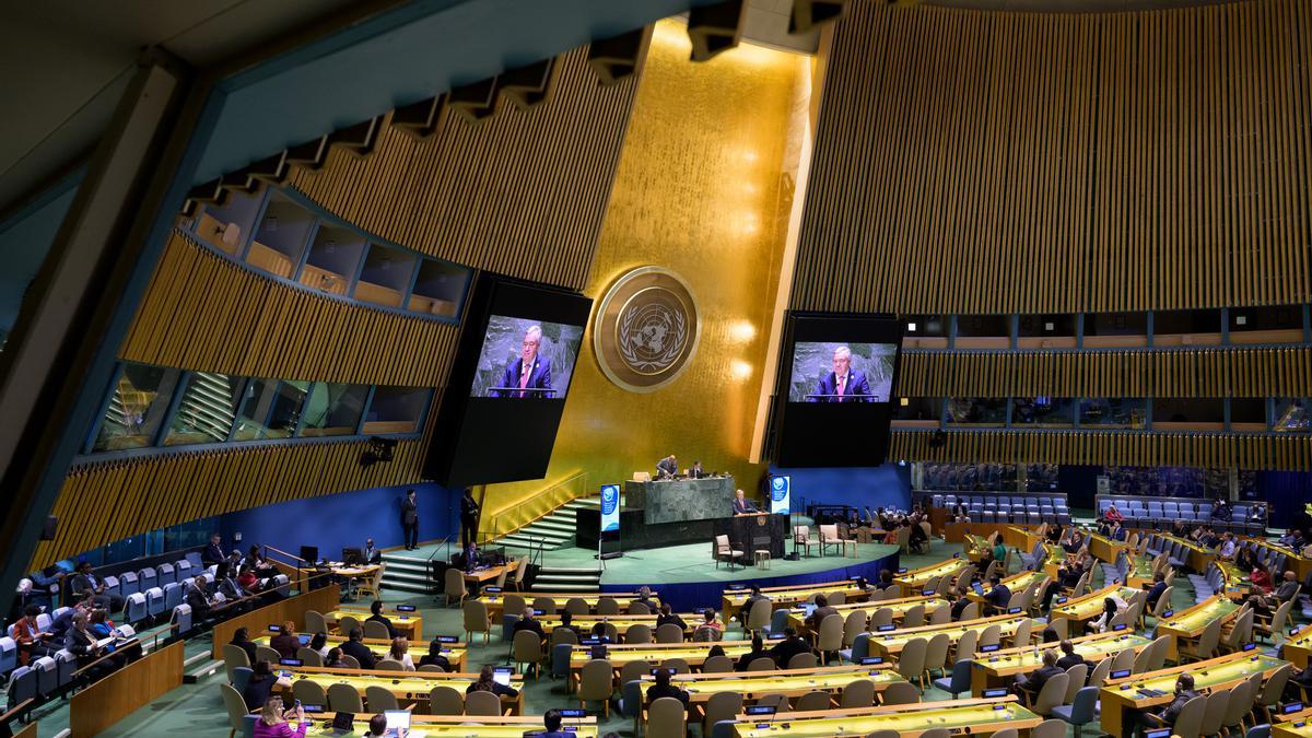 La Asamblea General de Naciones Unidas, en una imagen de archivo.