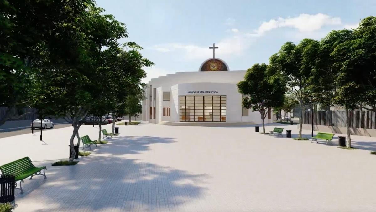 La nueva entrada a la Iglesia estará por la calle Pedro Méndez.