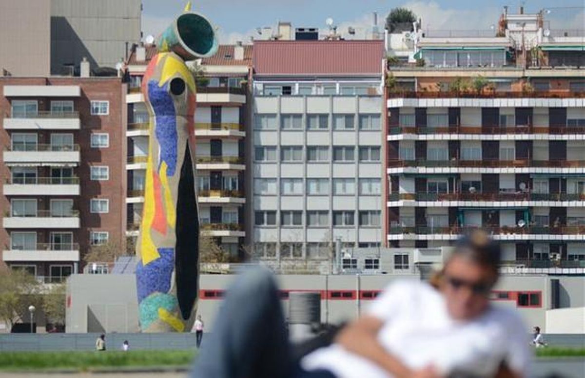 El parc de Joan Miró. El parc de Joan Miró.