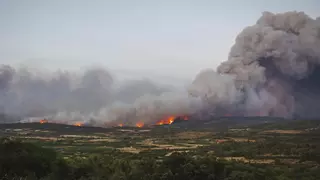 L'incendi sense control al sud de França ja ha cremat 13.000 hectàrees