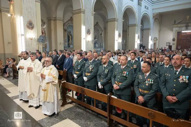La Ribera se vuelca con la Guardia Civil el día de su patrona