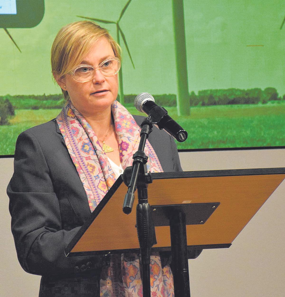 La vicepresidenta de Foment, Virgínia Guinda.