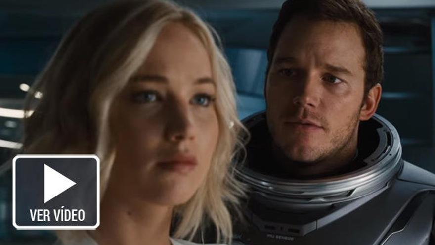 Jennifer Lawrence y Chris Pratt protagonizan &#039;Passengers&#039;.