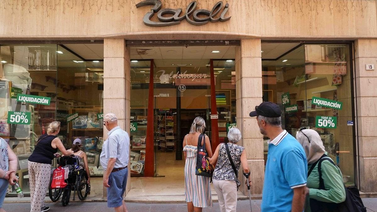 El conocido comercio Zaldi Hogar, situado en la calle Nueva de Málaga capital.