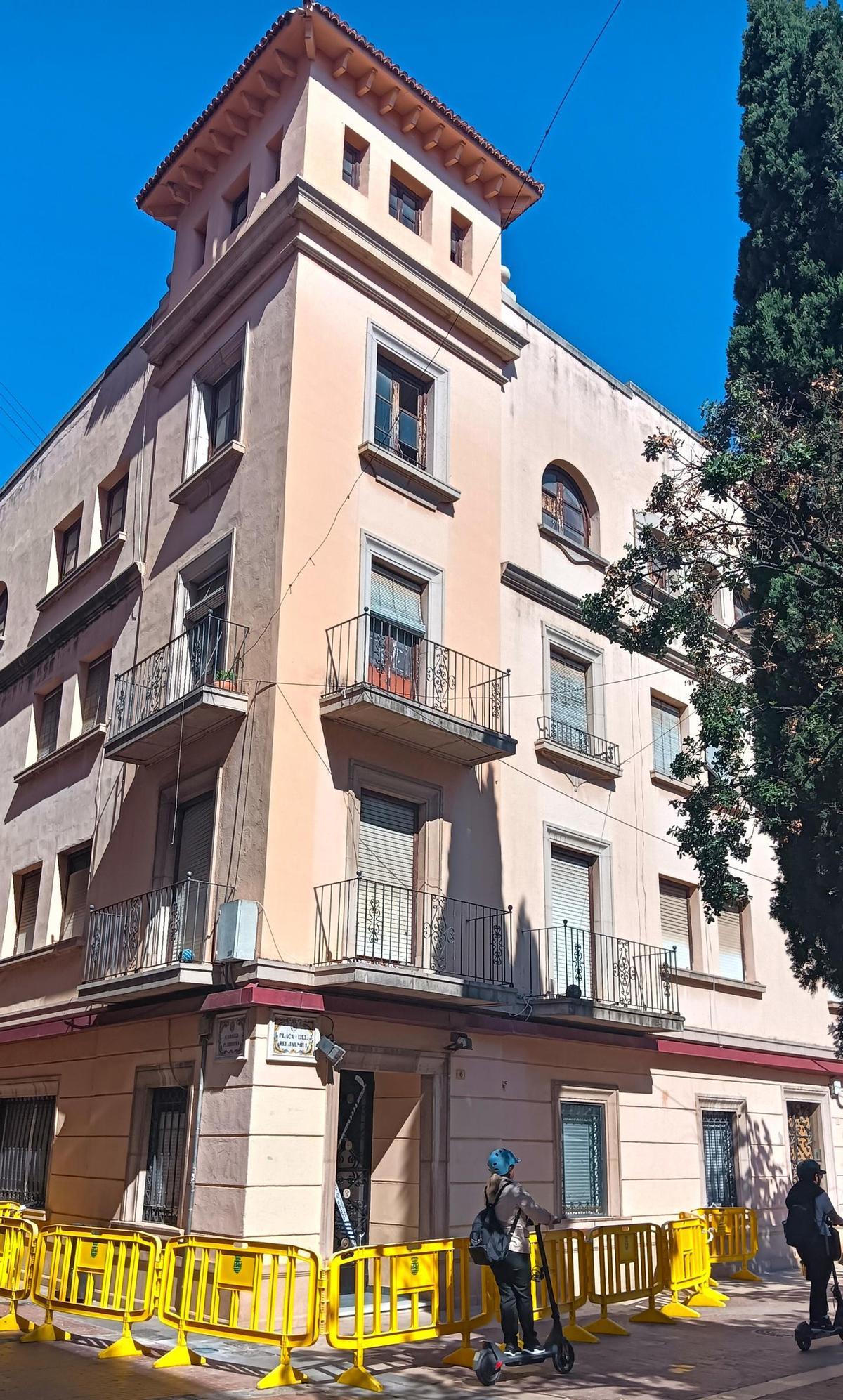 La esquina más afectada.