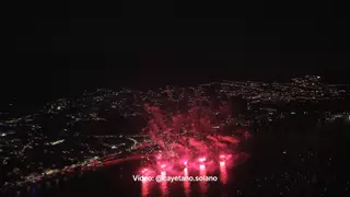 Así se vivieron los fuegos artificiales del Castell de l'Olla de Altea
