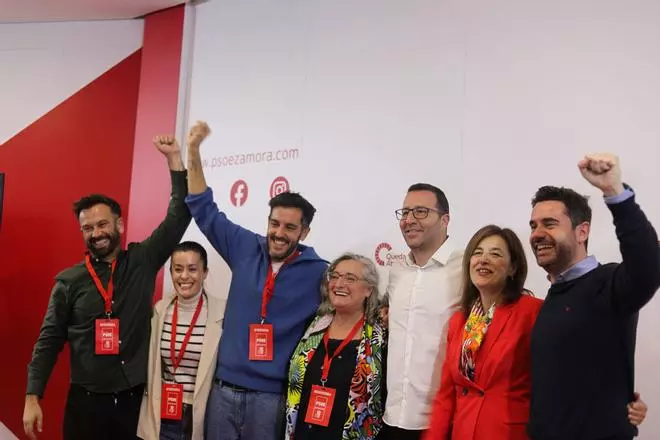 Elecciones en Castilla y León: Los socialistas de Zamora celebran que revalidan sus tres procuradores