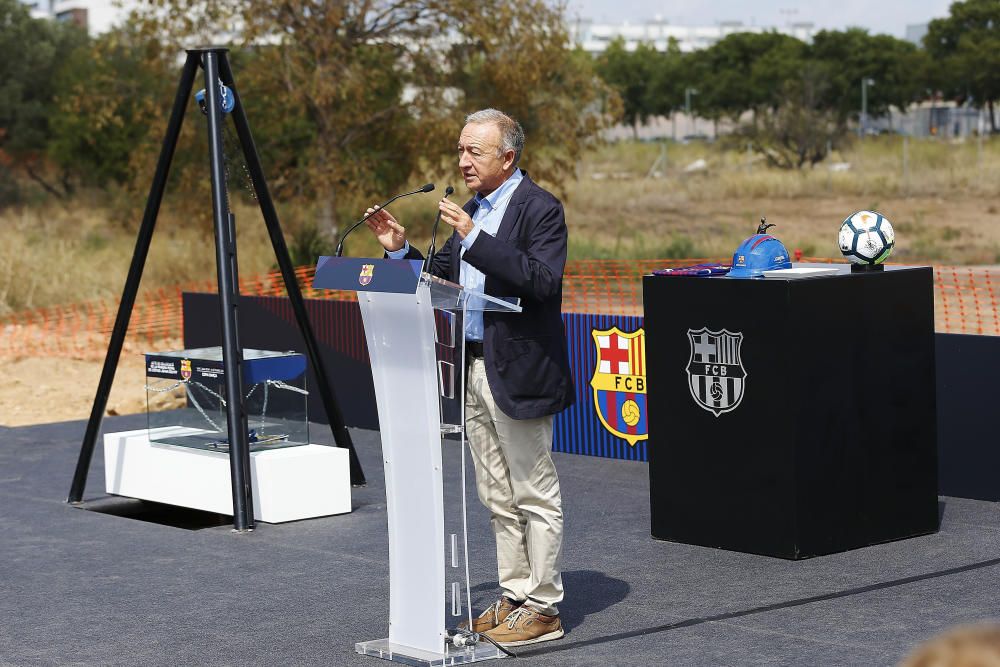 Primera pedra a l'Estadi Johan Cruyff