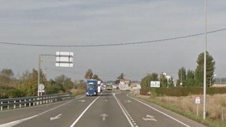 Tram de la N-260 on va tenir lloc l&#039;accident mortal, a Montblanc