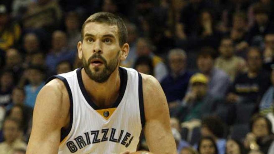 Marc Gasol, con la camiseta de los Grizzlies.