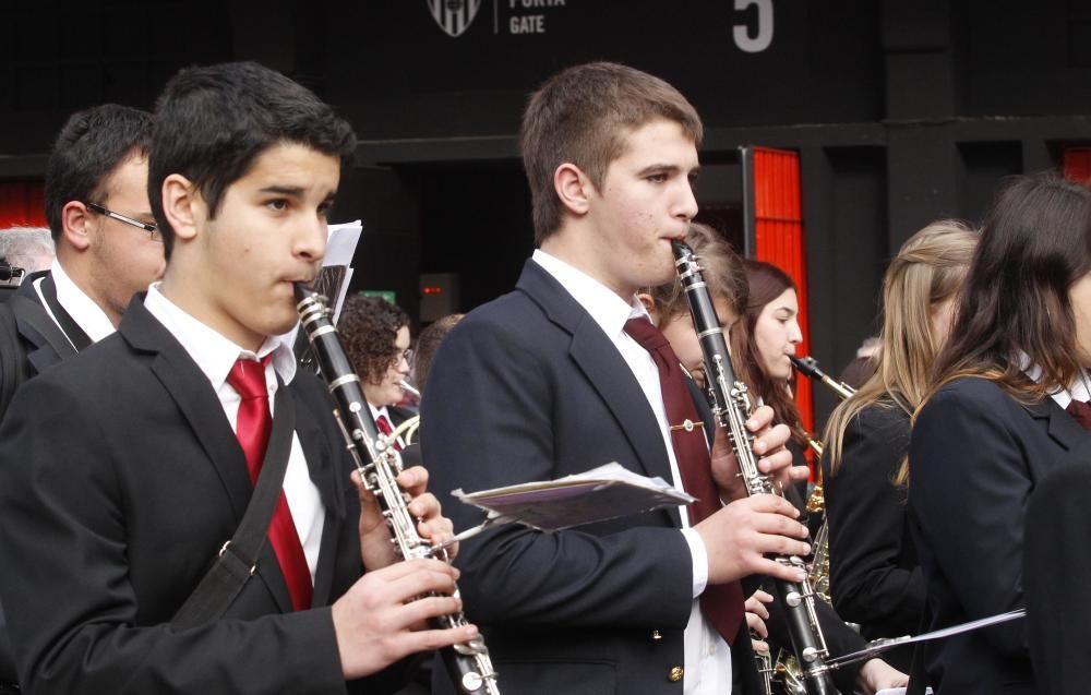 El pasodoble 'Els Poblets' suena en Mestalla