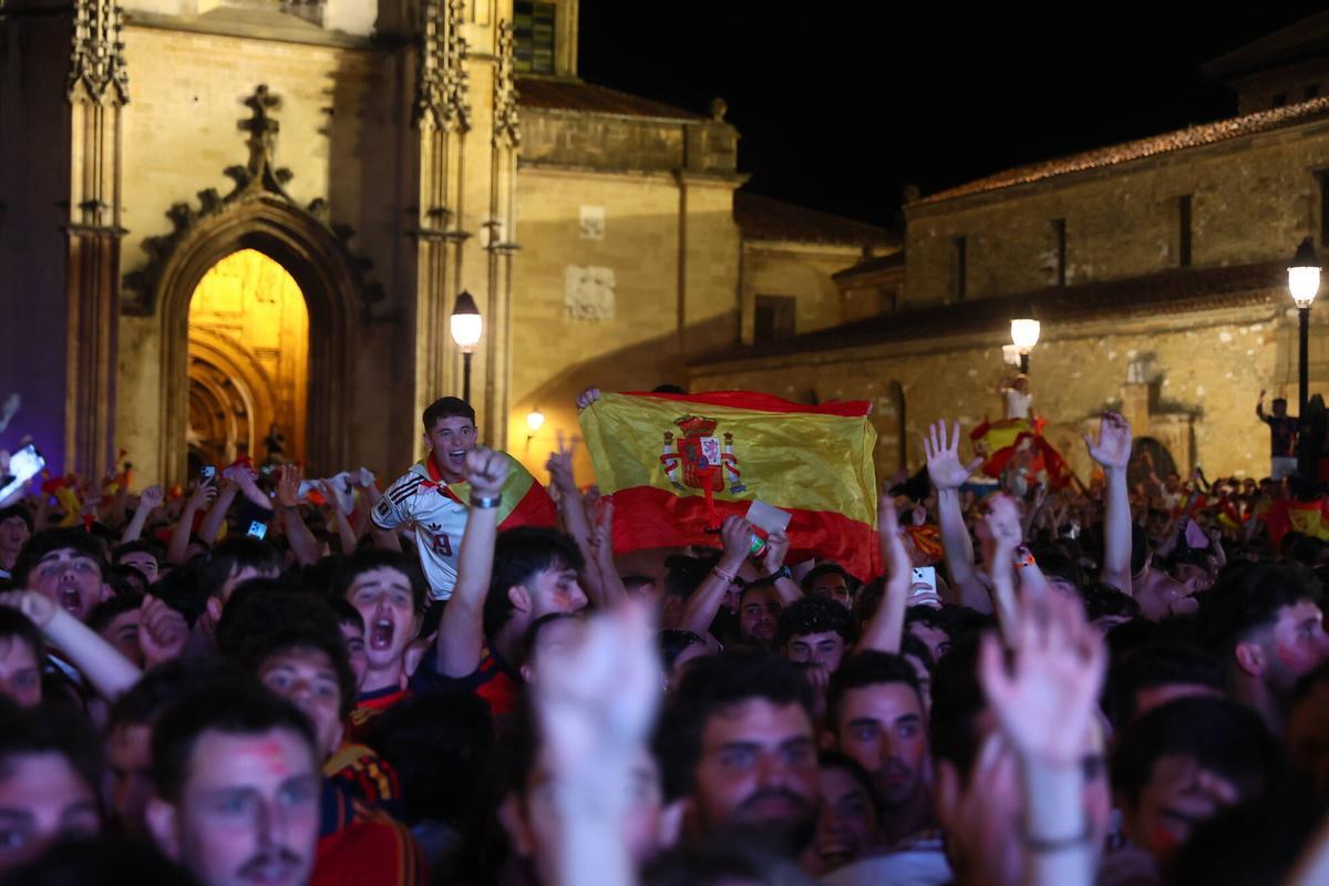 Así se vivió el triunfo de España en Oviedo