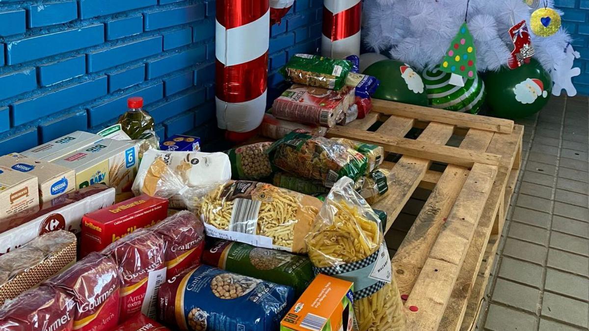 Los alumnos del colegio Trilema donan productos al Banco de Alimentos de Zamora