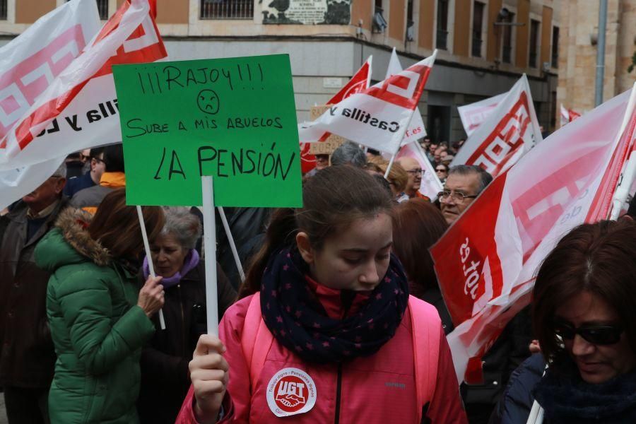 Manifestación por las pensiones en Zamora