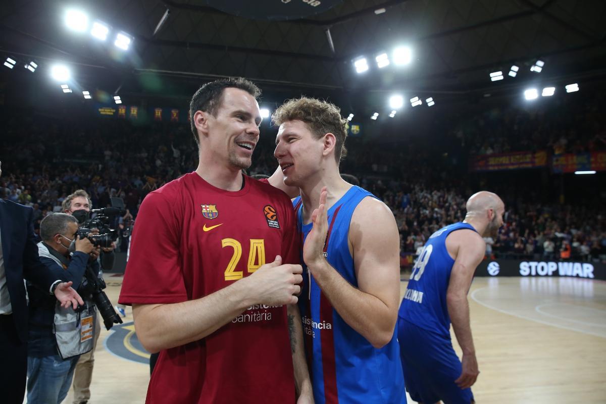 ¡Locura en el Palau! Así celebró el Barça el pase a la Final Four