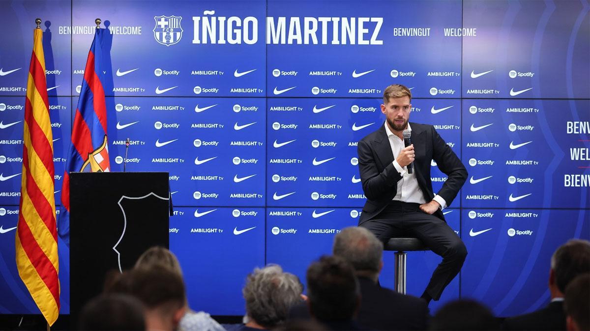 Íñigo Martínez destaca su "carácter competitivo" para ganar todos los títulos posibles con el Barça