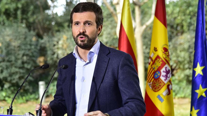 El líder del PP, Pablo Casado.