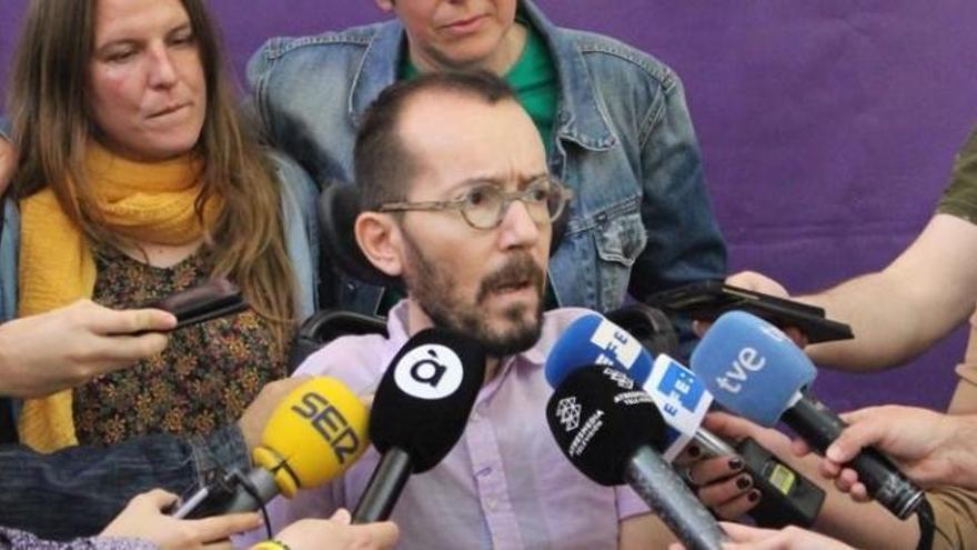 Echenique: "La estrategia de Cs es incendiar el conflicto territorial en España"