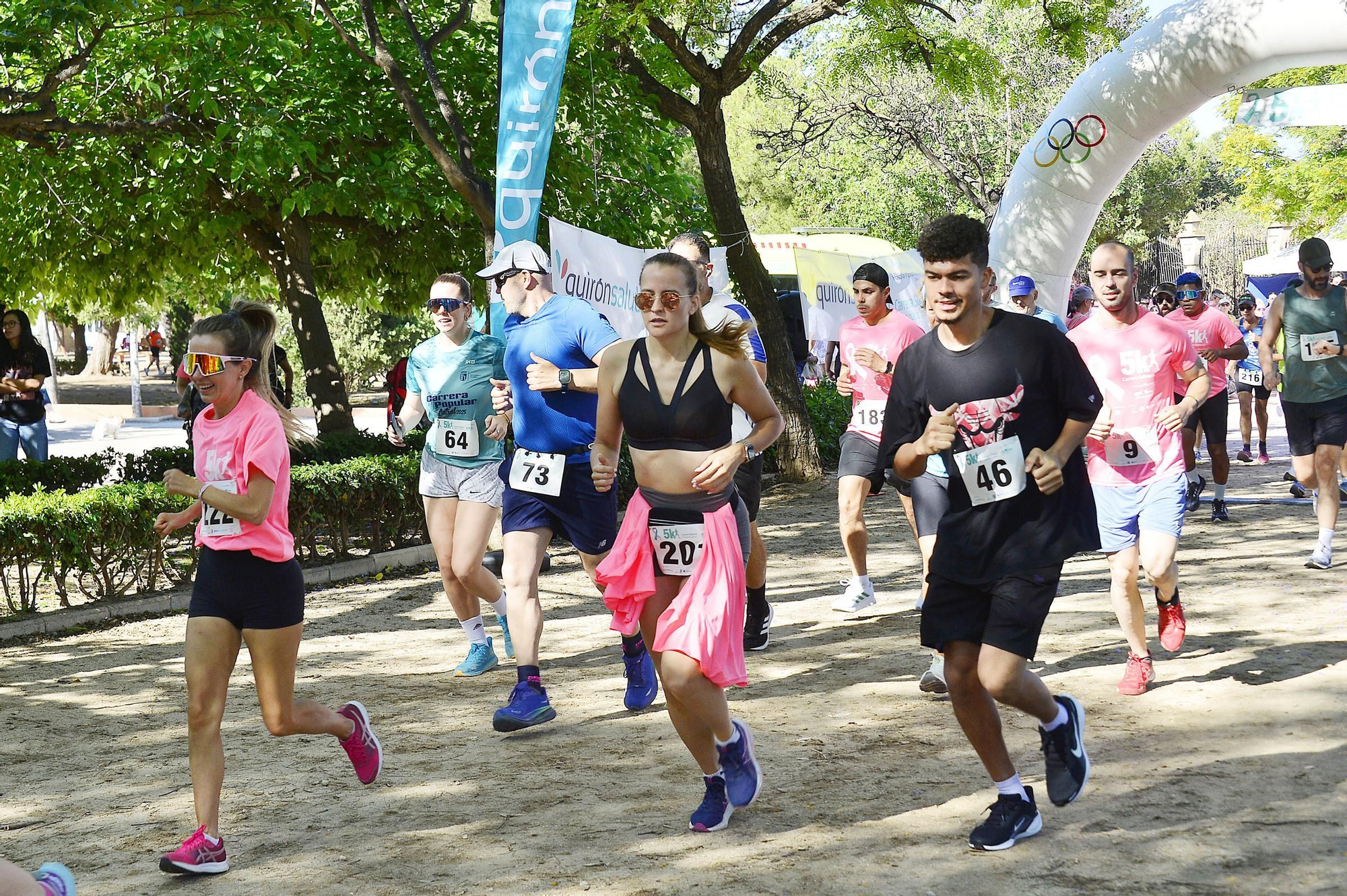 Carrera solidaria organizada por  QUIRÓNSALUD en beneficio de la asociación AFECÁNCER