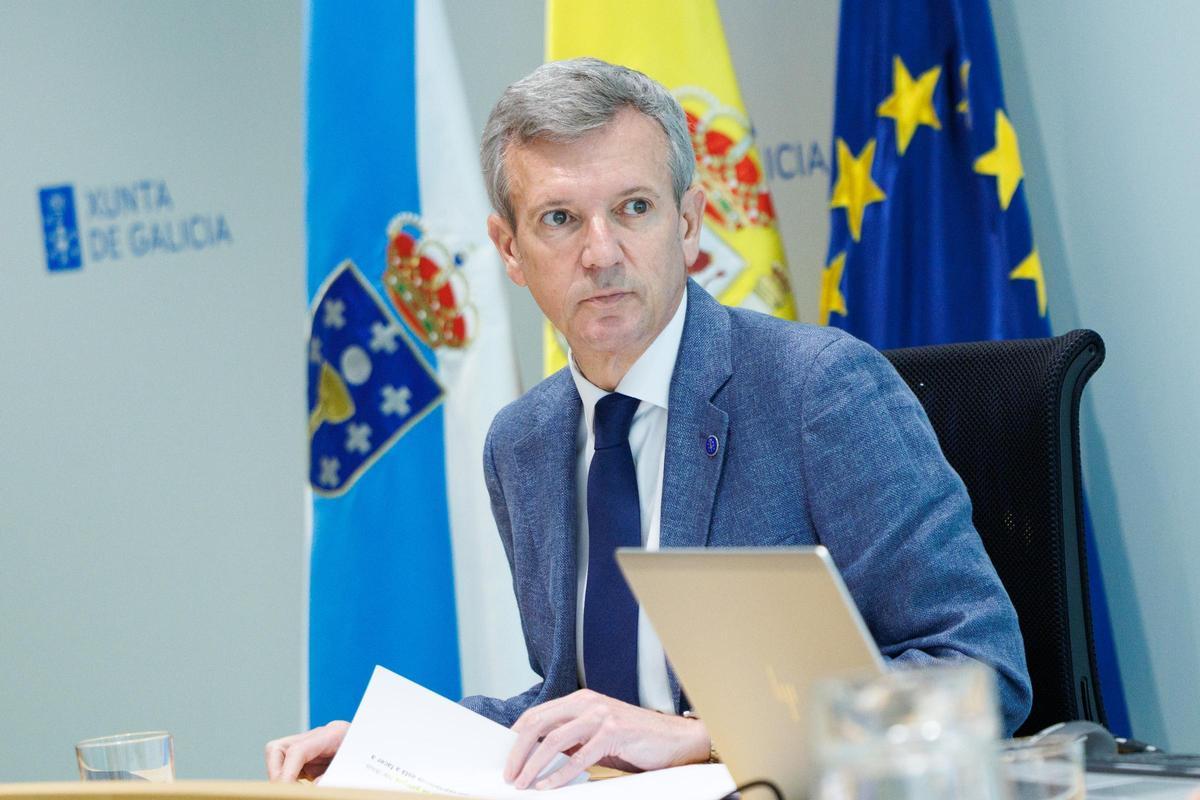 Rueda, durante la reunión semanal de su equipo