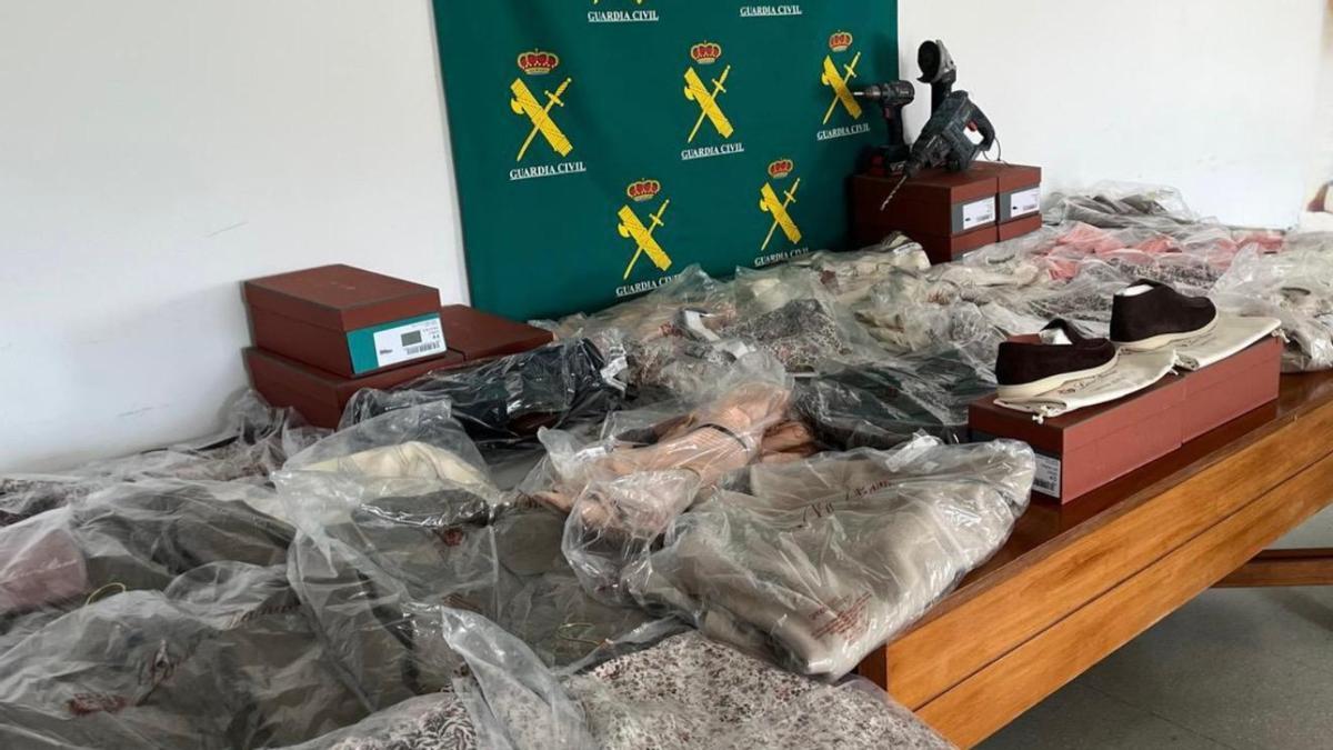 Objetos recuperados por la Guardia Civil