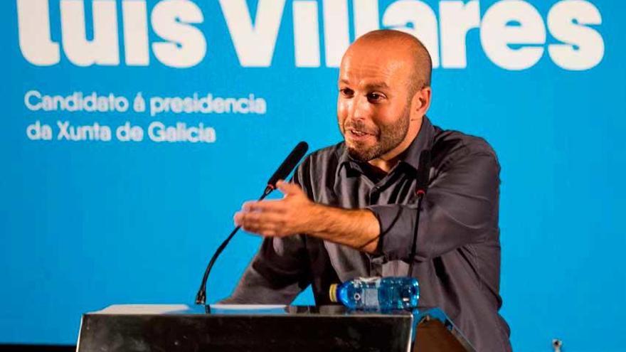 Luís Villares en un acto electoral.