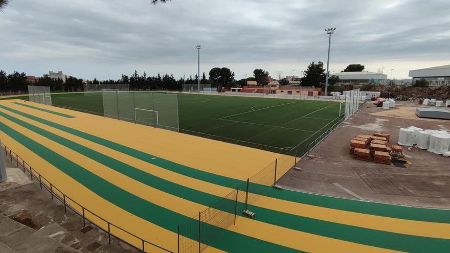 L'estat de l'Estadi Albert Gurt, de Figueres, el dissabte passat