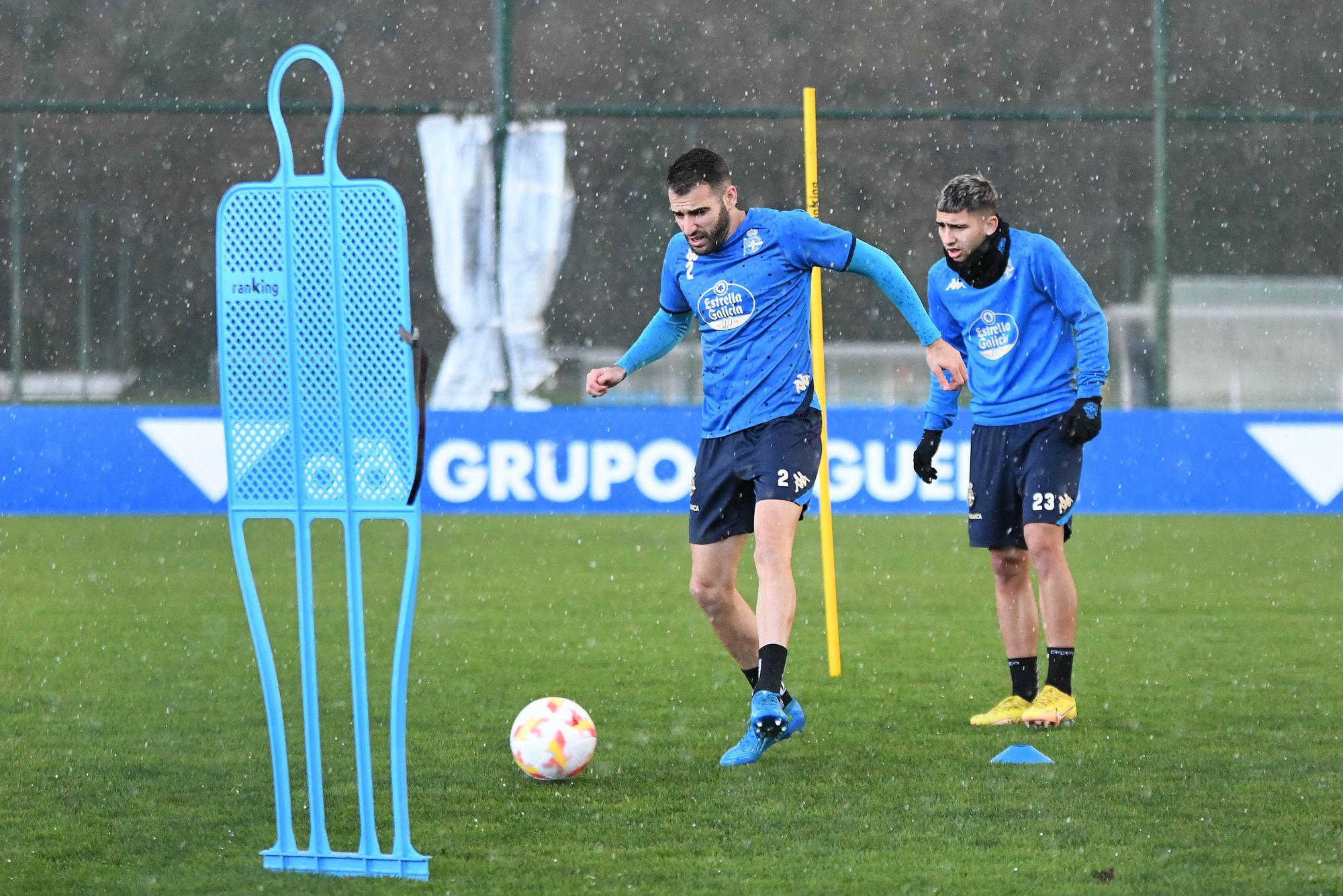 El Dépor entrena para recibir al Rayo Majadahonda