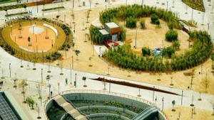 La plaça de les Glòries deixa veure el seu nou aspecte