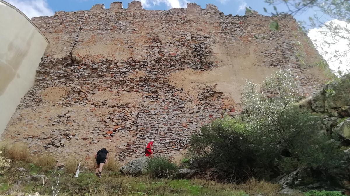 Espectacular imagen del castillo en plena prueba.