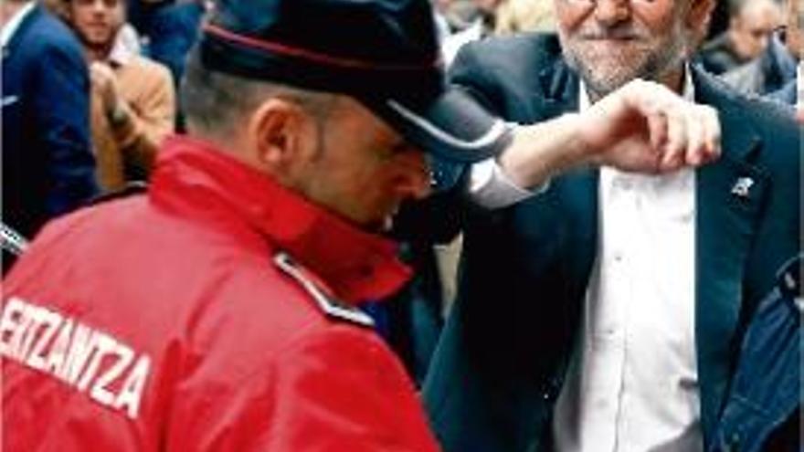 Mariano Rajoy va visitar ahir Bilbao per donar suport a Alfonso Alonso.