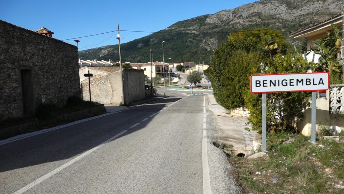 La entrada a este pequeño pueblo de la Marina Alta