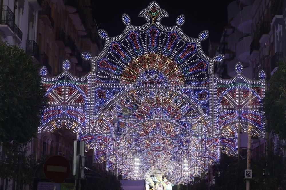 Encendido de luces de la falla Sueca-Literato Azorín