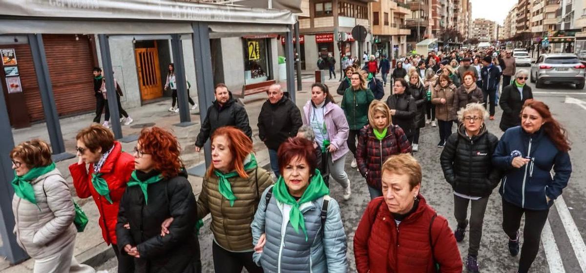 Un momento de la marcha.