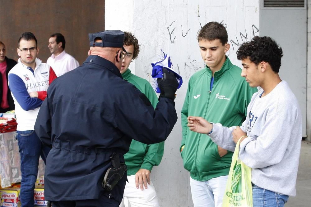 Incidentes antes del derbi entre Real Sporting y Real Oviedo